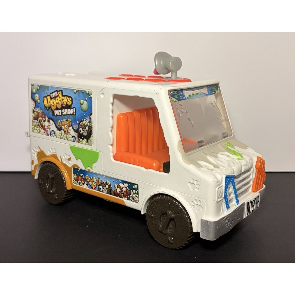 Grossery Gang The Uggly's Pet Shop Dirty Dog Wash Van Truck ONLY, Sounds WORKS